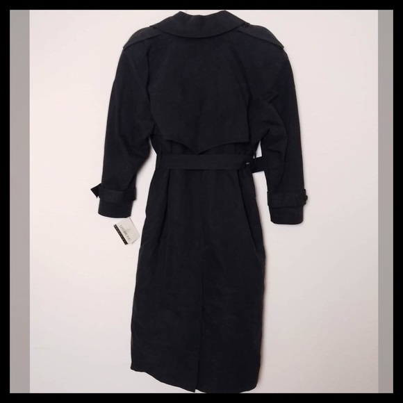 London Fog Double Breasted Full Length Trench Coat - Picture 4 of 7